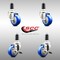 Service Caster 3 Inch 316SS Blue Poly Swivel 1-3/8 Inch Expanding Stem Caster Brake SCC, 2PK SS316EX20S314-PPUB-BLUE-2-TLB-2-138 - alternate 3